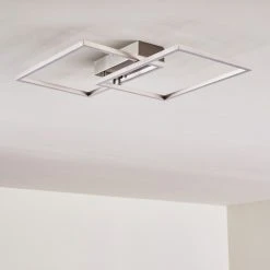 Hofstein Colombero Deckenleuchte LED Silber, 2-flammig, Fernbedienung -LED Leuchten Verkäufe 2022 colombero deckenleuchte h3167649 do2 9