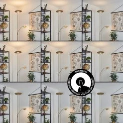 Hofstein Confluencia Deckenfluter LED Messing, 2-flammig -LED Leuchten Verkäufe 2022 confluencia deckenfluter h3590232 2