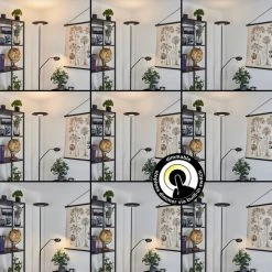 Hofstein Confluencia Deckenfluter LED Schwarz, 2-flammig -LED Leuchten Verkäufe 2022 confluencia deckenfluter h3590263 2