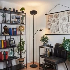 Hofstein Confluencia Deckenfluter LED Schwarz, 2-flammig -LED Leuchten Verkäufe 2022 confluencia deckenfluter h3590263 8