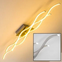 Hofstein Coquitlam Deckenleuchte LED Nickel-Matt, 1-flammig