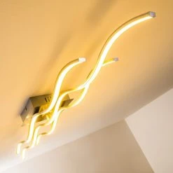 Hofstein Coquitlam Deckenleuchte LED Nickel-Matt, 1-flammig -LED Leuchten Verkäufe 2022 coquitlam deckenleuchte h3008287 11