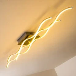 Hofstein Coquitlam Deckenleuchte LED Nickel-Matt, 1-flammig -LED Leuchten Verkäufe 2022 coquitlam deckenleuchte h3008287 3