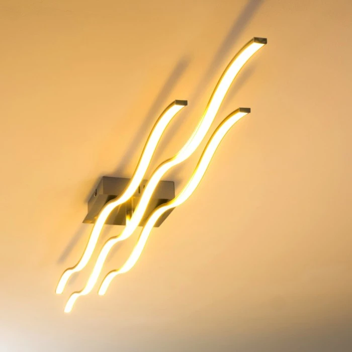 Hofstein Coquitlam Deckenleuchte LED Edelstahl, 3-flammig 11 Hofstein Coquitlam Deckenleuchte LED Edelstahl, 3-flammig – Bild 11