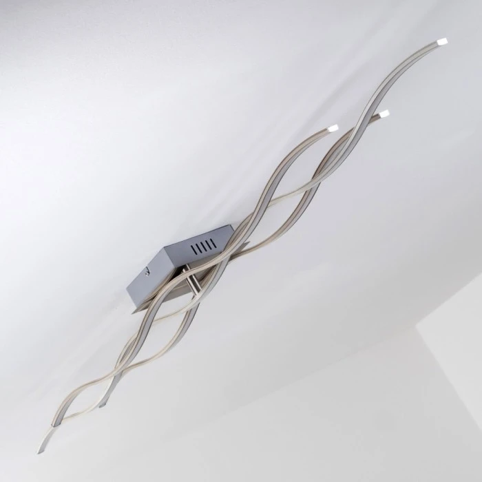 Hofstein Coquitlam Deckenleuchte LED Edelstahl, 3-flammig 18 Hofstein Coquitlam Deckenleuchte LED Edelstahl, 3-flammig – Bild 18