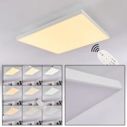 Hofstein Cor LED Panel Wei&szlig;, 1-flammig, Fernbedienung