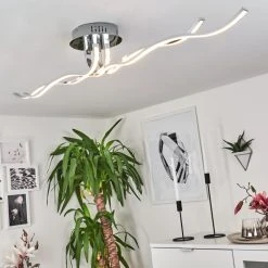 Hofstein Corato Deckenleuchte LED Chrom, 1-flammig -LED Leuchten Verkäufe 2022 corato deckenleuchte h167985 10