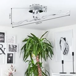 Hofstein Corato Deckenleuchte LED Chrom, 1-flammig -LED Leuchten Verkäufe 2022 corato deckenleuchte h167985 3