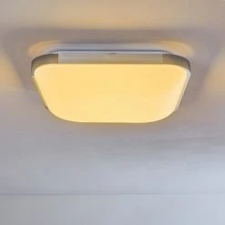 Hofstein Corinth Deckenpanel LED Silber, 1-flammig, Fernbedienung -LED Leuchten Verkäufe 2022 corinth deckenpanel h3333389 13