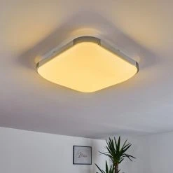 Hofstein Corinth Deckenpanel LED Silber, 1-flammig, Fernbedienung -LED Leuchten Verkäufe 2022 corinth deckenpanel h3333389 17