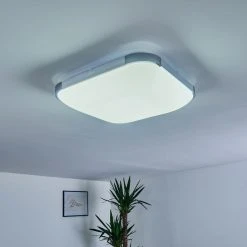 Hofstein Corinth Deckenpanel LED Silber, 1-flammig, Fernbedienung -LED Leuchten Verkäufe 2022 corinth deckenpanel h3333389 18