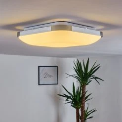 Hofstein Corinth Deckenpanel LED Silber, 1-flammig, Fernbedienung -LED Leuchten Verkäufe 2022 corinth deckenpanel h3333389 20