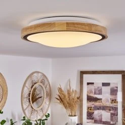 Hofstein Corinto Deckenleuchte LED Schwarz, Naturfarben, 1-flammig -LED Leuchten Verkäufe 2022 corinto deckenleuchte h3459393 6