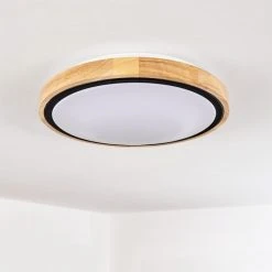 Hofstein Corinto Deckenleuchte LED Schwarz, Naturfarben, 1-flammig -LED Leuchten Verkäufe 2022 corinto deckenleuchte h3459393 7