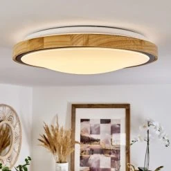 Hofstein Corinto Deckenleuchte LED Schwarz, Naturfarben, 1-flammig -LED Leuchten Verkäufe 2022 corinto deckenleuchte h3459478 6