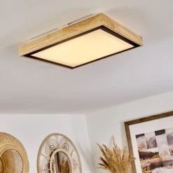 Hofstein Corinto Deckenleuchte LED Schwarz, Naturfarben, 1-flammig -LED Leuchten Verkäufe 2022 corinto deckenleuchte h3459539 8