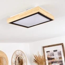 Hofstein Corinto Deckenleuchte LED Schwarz, Naturfarben, 1-flammig -LED Leuchten Verkäufe 2022 corinto deckenleuchte h3570630 4