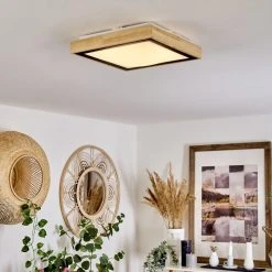 Hofstein Corinto Deckenleuchte LED Schwarz, Naturfarben, 1-flammig -LED Leuchten Verkäufe 2022 corinto deckenleuchte h3570630 8