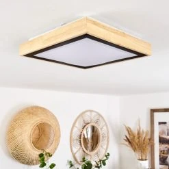 Hofstein Corinto Deckenleuchte LED Schwarz, Naturfarben, 1-flammig -LED Leuchten Verkäufe 2022 corinto deckenleuchte h3570630 9