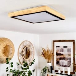 Hofstein Corinto Deckenpanel LED Schwarz, Naturfarben, 1-flammig -LED Leuchten Verkäufe 2022 corinto deckenpanel h3570579 4