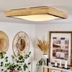 Hofstein Corinto Deckenpanel LED Schwarz, Naturfarben, 1-flammig -LED Leuchten Verkäufe 2022 corinto deckenpanel h3570579 6