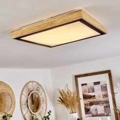 Hofstein Corinto Deckenpanel LED Schwarz, Naturfarben, 1-flammig -LED Leuchten Verkäufe 2022 corinto deckenpanel h3570579 8