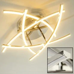 Hofstein Cormack Deckenleuchte LED Chrom, 5-flammig