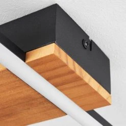 Hofstein Courceaux Deckenleuchte LED Schwarz, Naturfarben, 1-flammig -LED Leuchten Verkäufe 2022 courceaux deckenleuchte h3650677 2