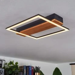 Hofstein Courceaux Deckenleuchte LED Schwarz, Naturfarben, 1-flammig -LED Leuchten Verkäufe 2022 courceaux deckenleuchte h3650677 5