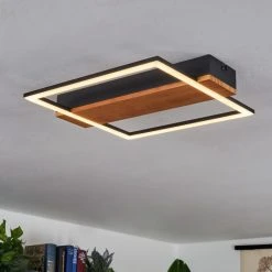 Hofstein Courceaux Deckenleuchte LED Schwarz, Naturfarben, 1-flammig -LED Leuchten Verkäufe 2022 courceaux deckenleuchte h3650677 8