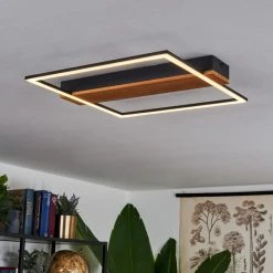 Hofstein Courceaux Deckenleuchte LED Schwarz, Naturfarben, 1-flammig -LED Leuchten Verkäufe 2022 courceaux deckenleuchte h3652992 10