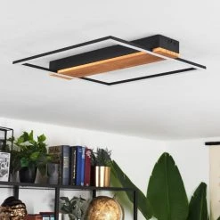 Hofstein Courceaux Deckenleuchte LED Schwarz, Naturfarben, 1-flammig -LED Leuchten Verkäufe 2022 courceaux deckenleuchte h3652992 11