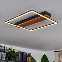 Hofstein Courceaux Deckenleuchte LED Schwarz, Naturfarben, 1-flammig -LED Leuchten Verkäufe 2022 courceaux deckenleuchte h3652992 12
