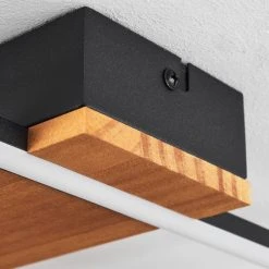 Hofstein Courceaux Deckenleuchte LED Schwarz, Naturfarben, 1-flammig -LED Leuchten Verkäufe 2022 courceaux deckenleuchte h3652992 5