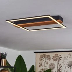Hofstein Courceaux Deckenleuchte LED Schwarz, Naturfarben, 1-flammig -LED Leuchten Verkäufe 2022 courceaux deckenleuchte h3652992 8