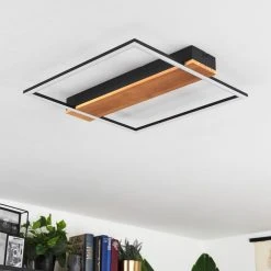 Hofstein Courceaux Deckenleuchte LED Schwarz, Naturfarben, 1-flammig -LED Leuchten Verkäufe 2022 courceaux deckenleuchte h3652992 9