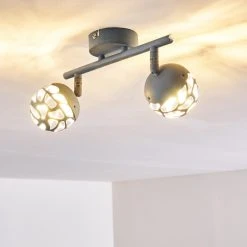 Hofstein Covane Deckenleuchte LED Blau, Grau, 2-flammig -LED Leuchten Verkäufe 2022 covane deckenleuchte h3165522 do1 4