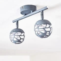 Hofstein Covane Deckenleuchte LED Blau, Grau, 2-flammig -LED Leuchten Verkäufe 2022 covane deckenleuchte h3165522 do1 6