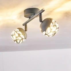 Hofstein Covane Deckenleuchte LED Blau, Grau, 2-flammig -LED Leuchten Verkäufe 2022 covane deckenleuchte h3165522 do1 7