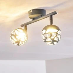 Hofstein Covane Deckenleuchte LED Blau, Grau, 2-flammig -LED Leuchten Verkäufe 2022 covane deckenleuchte h3165522 do1 9