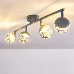 Hofstein Covane Deckenleuchte LED Blau, Grau, 4-flammig -LED Leuchten Verkäufe 2022 covane deckenleuchte h3165546 do1 3