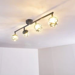 Hofstein Covane Deckenleuchte LED Blau, Grau, 4-flammig -LED Leuchten Verkäufe 2022 covane deckenleuchte h3165546 do1 5