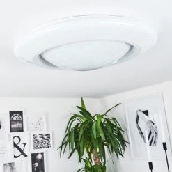 Hofstein Cresta Deckenleuchte LED Wei&szlig;, 2-flammig, Farbwechsler -LED Leuchten Verkäufe 2022 cresta deckenleuchte h3457771 9