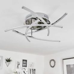 Hofstein Cross Deckenleuchte LED Chrom, 5-flammig -LED Leuchten Verkäufe 2022 cross deckenleuchte h3650899 4