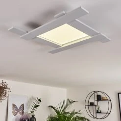 Hofstein Cuchara Deckenleuchte LED Wei&szlig;, 1-flammig -LED Leuchten Verkäufe 2022 cuchara deckenleuchte h3383551 12