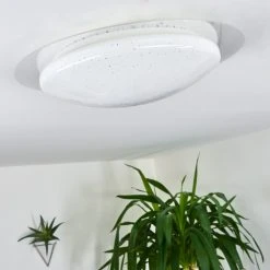 Hofstein Cure Deckenleuchte LED Wei&szlig;, 1-flammig, Fernbedienung, Farbwechsler -LED Leuchten Verkäufe 2022 cure deckenleuchte h3392157 9