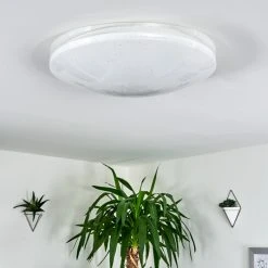 Hofstein Cure Deckenleuchte LED Wei&szlig;, 1-flammig, Fernbedienung, Farbwechsler -LED Leuchten Verkäufe 2022 cure deckenleuchte h3392843 11