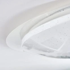 Hofstein Cure Deckenleuchte LED Wei&szlig;, 1-flammig, Fernbedienung, Farbwechsler -LED Leuchten Verkäufe 2022 cure deckenleuchte h3392843 2