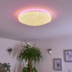 Hofstein Cure Deckenleuchte LED Wei&szlig;, 1-flammig, Fernbedienung, Farbwechsler -LED Leuchten Verkäufe 2022 cure deckenleuchte h3392843 6