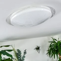 Hofstein Cure Deckenleuchte LED Wei&szlig;, 1-flammig, Fernbedienung, Farbwechsler -LED Leuchten Verkäufe 2022 cure deckenleuchte h3392843 9